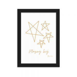 Póster en papel mate con marco